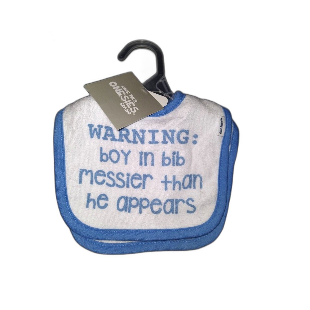 set of 2 New Gerber Onesies Brand Baby Boy Bibs